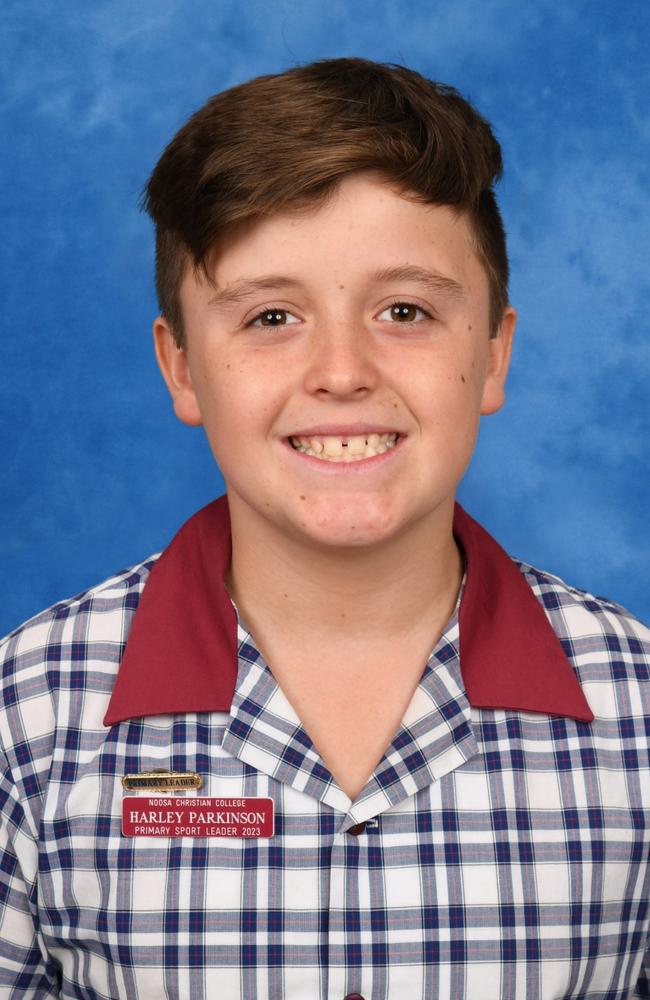 Noosa Christian College Primary School sport captain Harley Parkinson