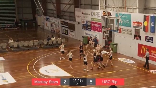 REPLAY: Queensland Basketball U14 Girls Championships – Mackay Stars v USC Rip