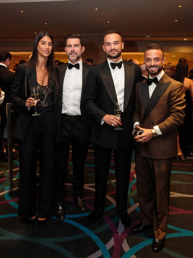 Simon Cohen, Tammy Soglanich and Monika Tu at the inaugural Cohen Handler charity gala, October 2023.