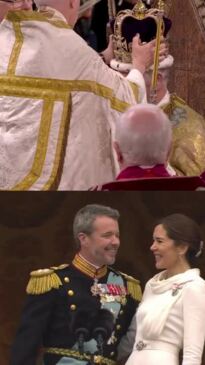 Coronations of Charles and Mary compared