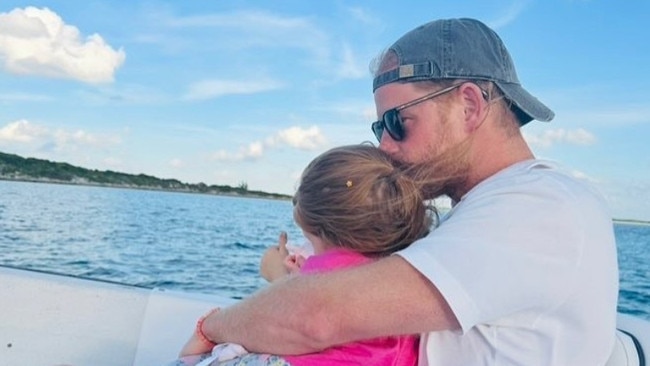 Meghan shares a rare photo of her daughter and Prince Harry. Picture: Instagram