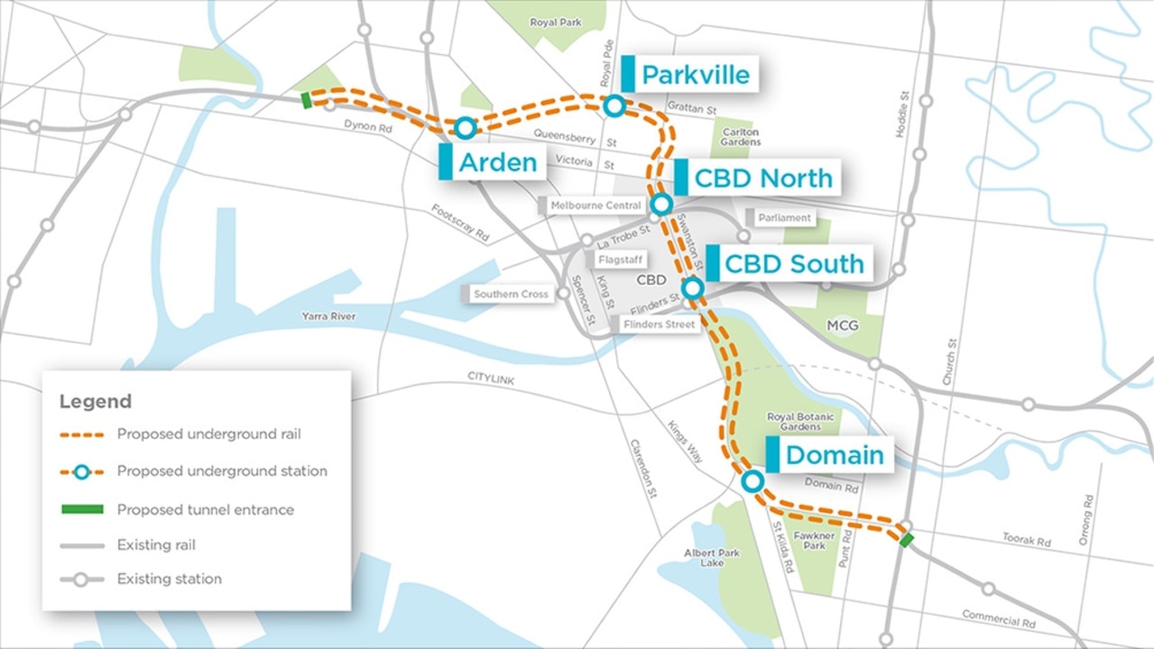 The Metro Tunnel is forecast to cost $12.58bn.