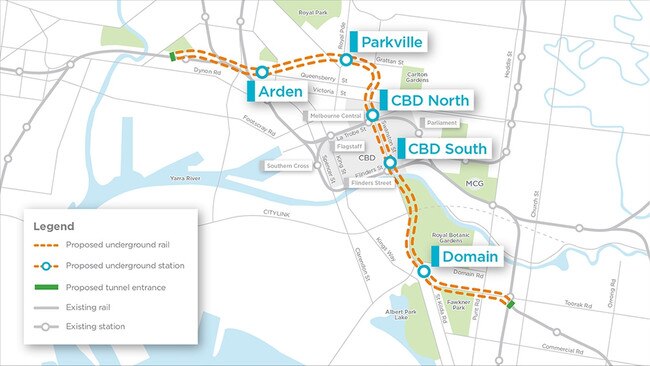 The Metro Tunnel is forecast to cost $12.58bn.