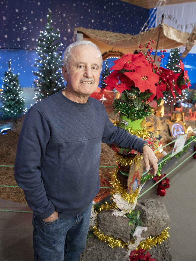 73-year-old Larry Mizzi builds the display every year. Picture: Ellen Smith