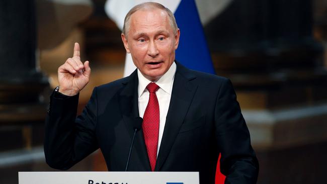 Vladimir Putin has sent a chilling message to the West. Picture: AFP