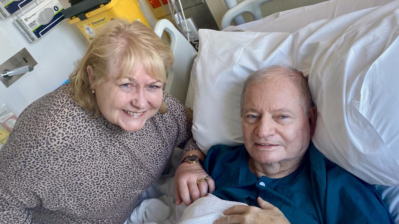 Photo of Former MP Warren Pitt and his wife Linda in hospital