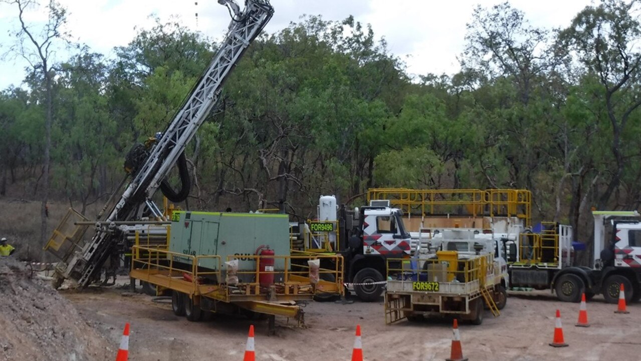 Exploration drilling underway this week at Palmerville.