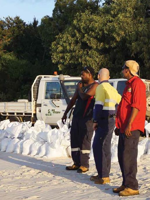 Metallica workers at Cape Flattery in Far North Queensland.