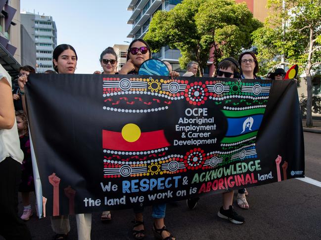 NAIDOC march, 2024. The theme this year is 'Keep the fire burning: Blak, loud and proud'. Picture: Pema Tamang Pakhrin