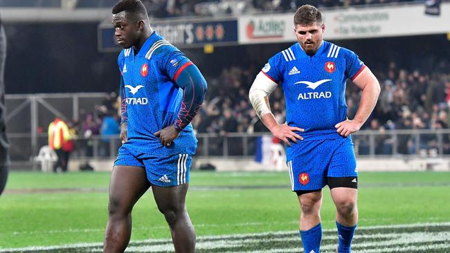 France had a tough time of it in New Zealand. Picture: AFP.