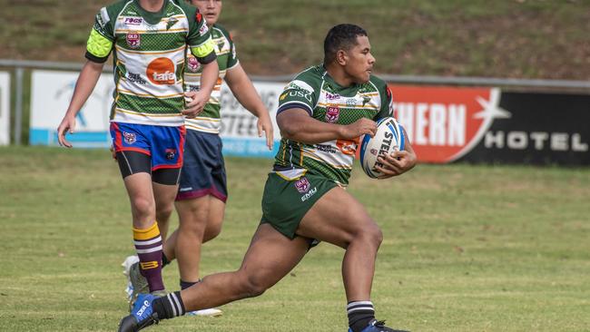 Ipswich SHS ‘s Josiah Pahulu, Picture: Nev Madsen