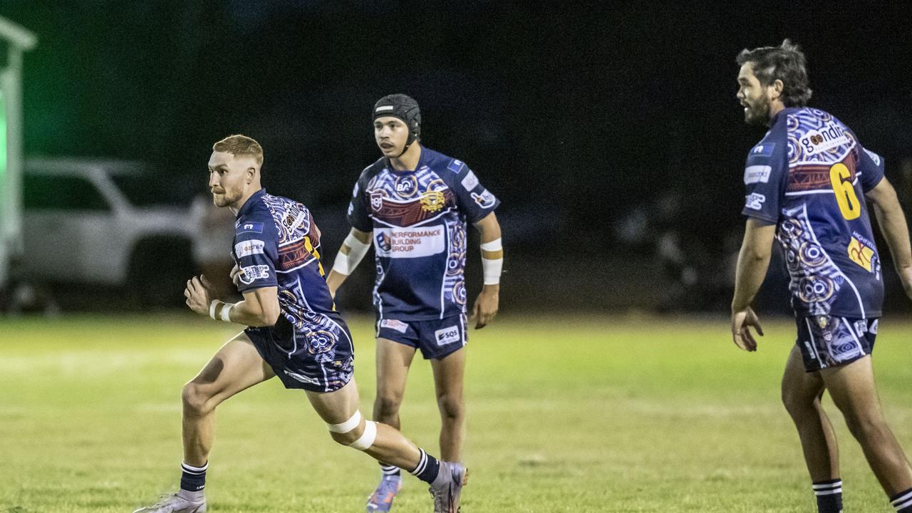 Austin Jennings for Emus. 2023 TRL Cultural Cup, SW Qld Emus vs Pacific Nations Toowoomba. Saturday, February 25, 2023. Picture: Nev Madsen.