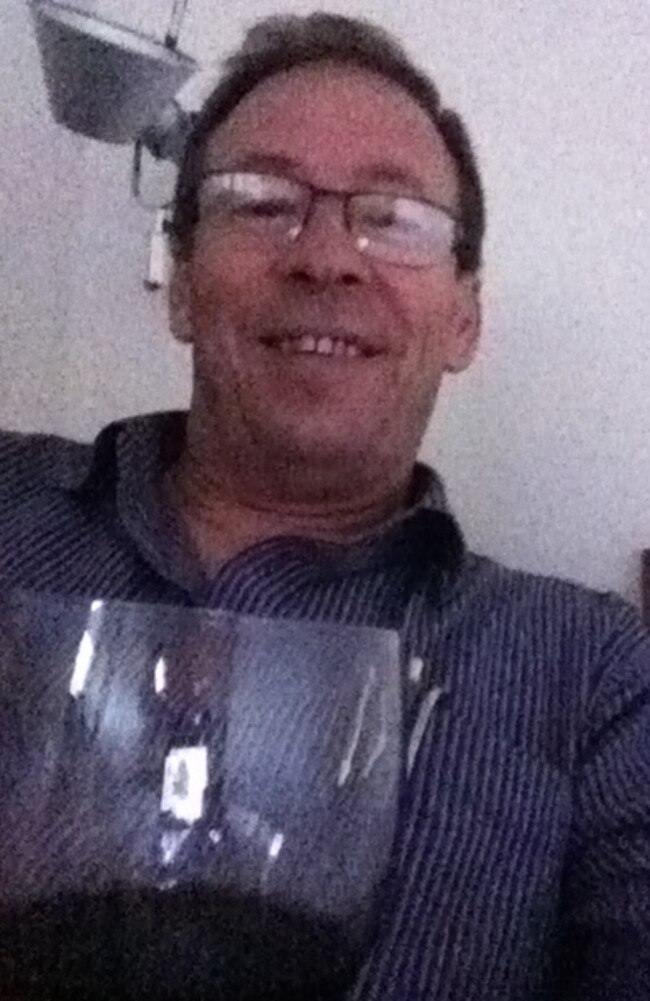 Peter Dowling and the red wine with which he has become synonymous