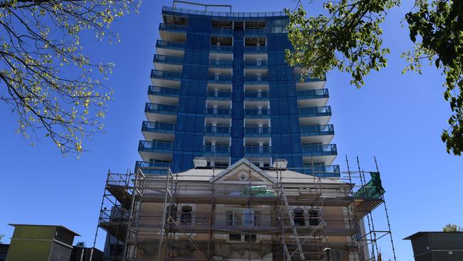 Build 29 built the August Towers apartment development on the corner of Hutt St and South Tce