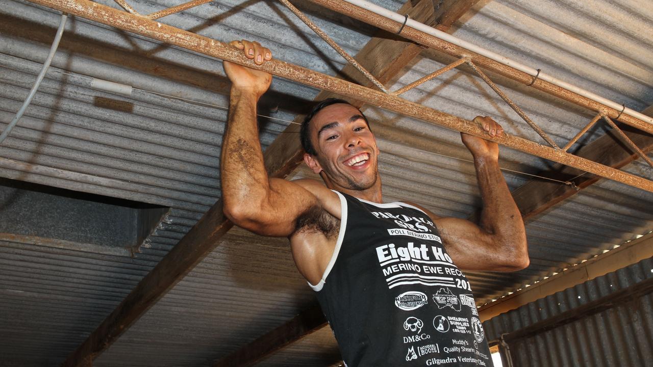 Bob White of Three Rivers Shearing at Irroy shearing shed January 23, 2015.