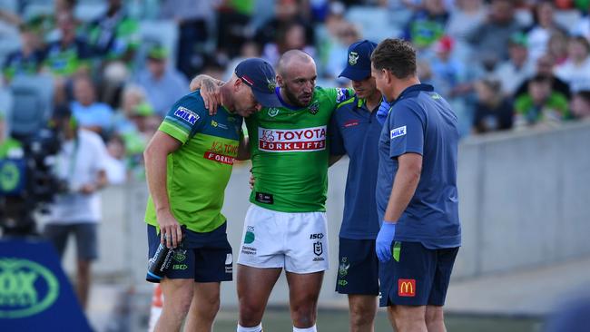 NRL 2022 RD01 Canberra Raiders v Cronulla-Sutherland Sharks - Josh Hodgson NRL PHOTOS