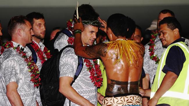 New Zealand All Blacks Arrive In Samoa