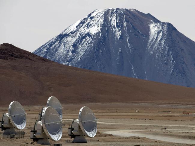 Ranked ninth ... the Atacama desert, some 1500 km north of Santiago, Chile. Picture: AFP