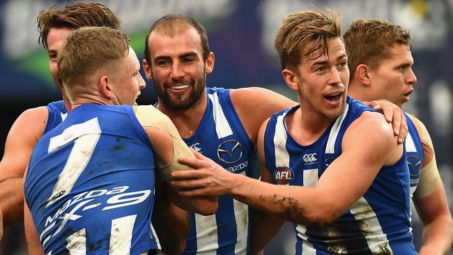 North Melbourne caused a massive boilover against Adelaide in Round 7. Picture: Getty Images