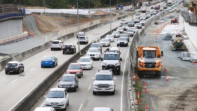 Heavy traffic is a constant on the M1 on the Gold Coast. Picture: NCA NewsWire/Scott Powick