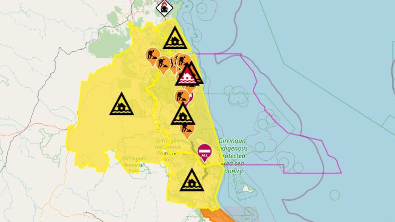 Residents are forced to evacuate as heavy rainfall causes flash flooding in parts of northern Queensland. The tropical low will bring heavy rain for the next few days.