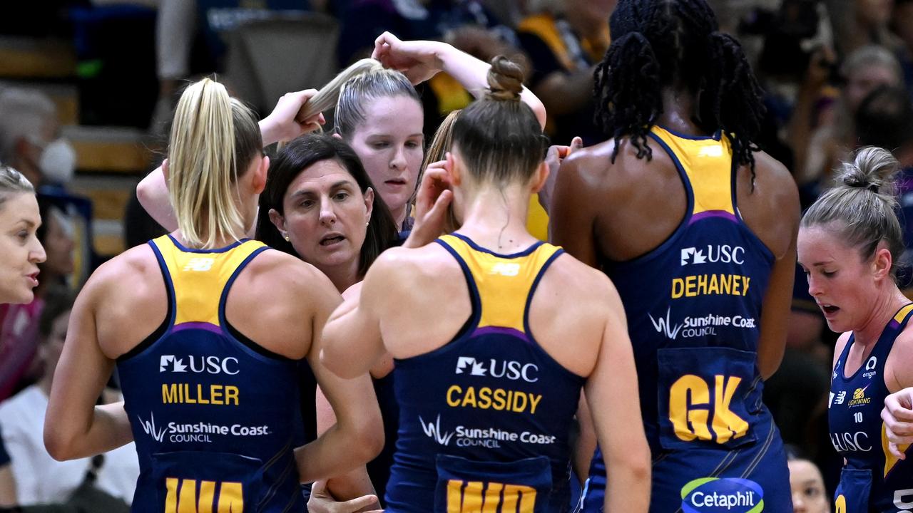 Sunshine Coast Lightning have had a tough season. Picture: Bradley Kanaris/Getty Images