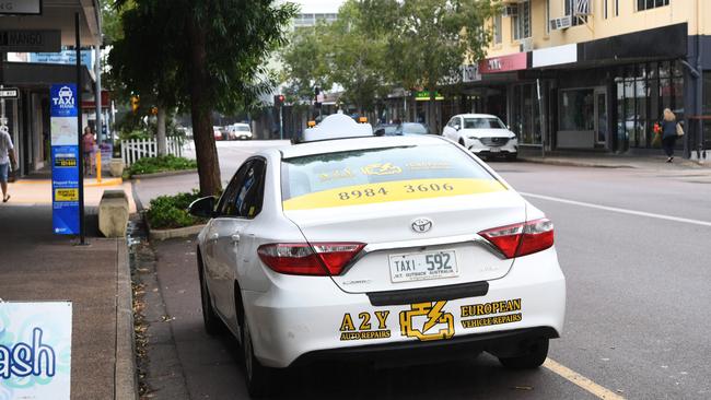 Alderman Gary Haslett wants to get rid of the Taxi rank on Knuckey St opposite Raintree park, Picture Katrina Bridgeford.