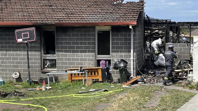 The scene of a deadly house fire at Rokeby, which claimed the life of an infant girl. Picture: Rob Inglis