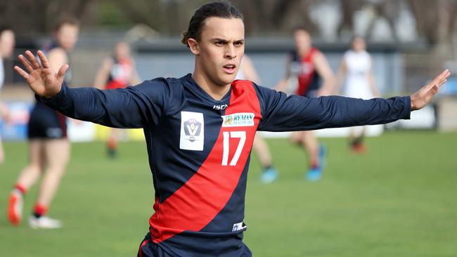 Nathan Boucher plays VFL in the winter. Picture: George Salpigtidis