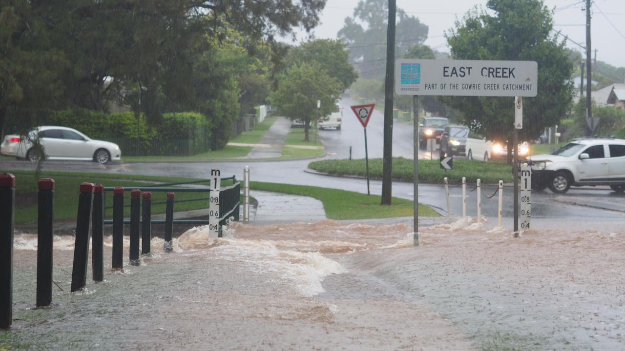 Flooding at Lake Annand at the Long Street roundabout, February 25 2022.