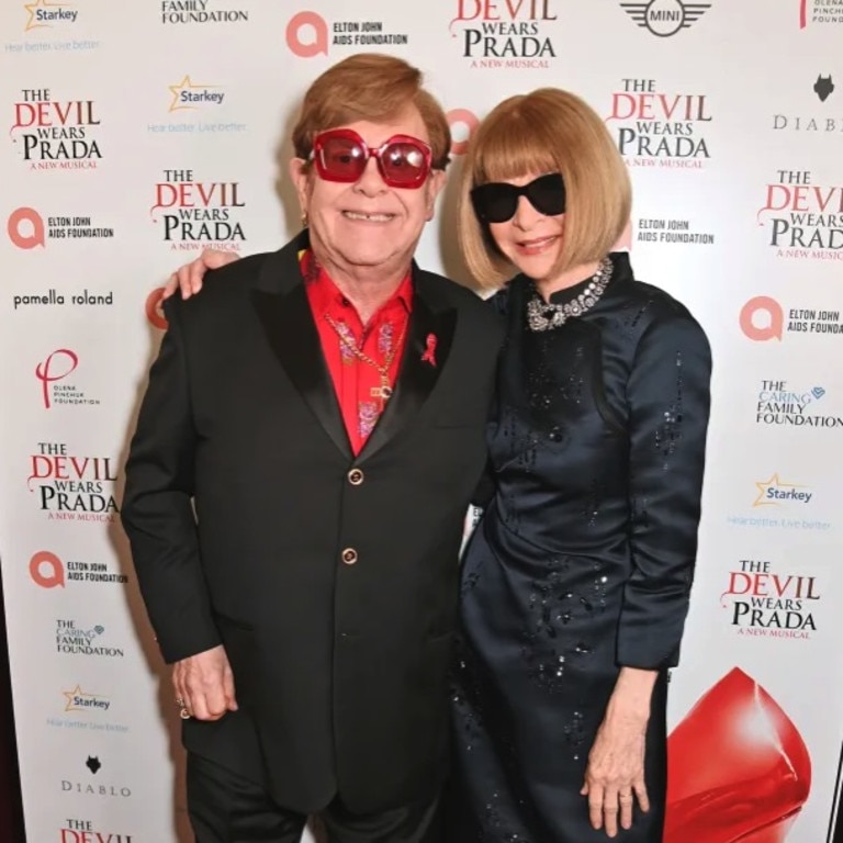 Dame Anna Wintour came to see the show that was inspired by her. Picture: Getty