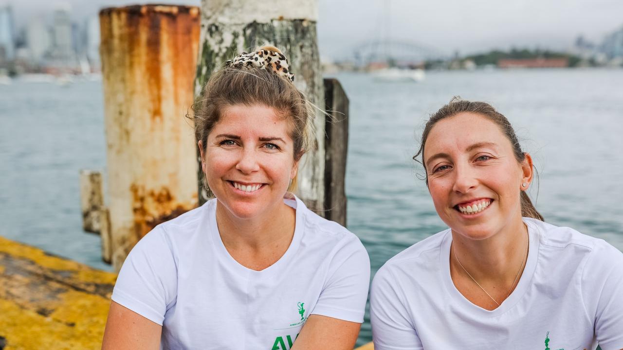 Olivia Price, right, is also part of the Australian women’s America's ’s Cup challenge as is her London Olympic teammate Nina Curtis.