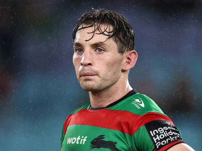 SYDNEY, AUSTRALIA - MAY 02:  CameronÃÂ Murray of the Rabbitohs reacts at full-time after losing during the round nine NRL match between South Sydney Rabbitohs and Penrith Panthers at Accor Stadium on May 02, 2024, in Sydney, Australia. (Photo by Cameron Spencer/Getty Images)