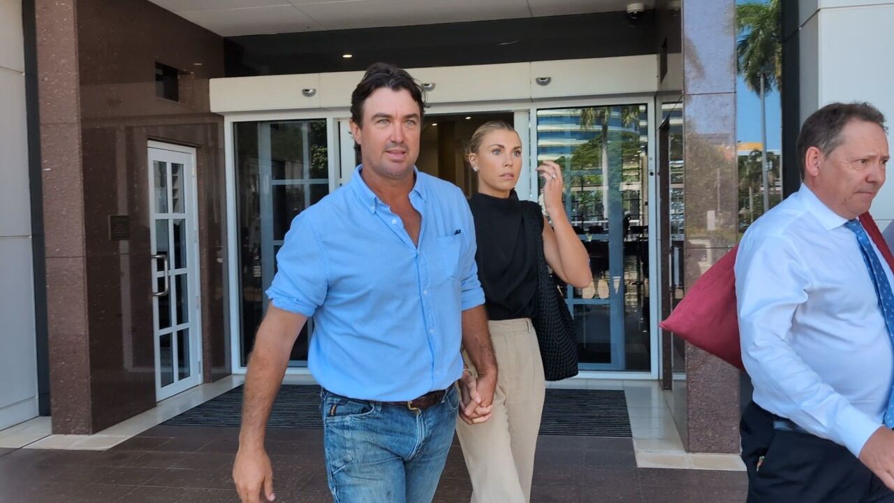 Outback Wrangler Matt Wright leaving the Supreme Court in Darwin on October 24