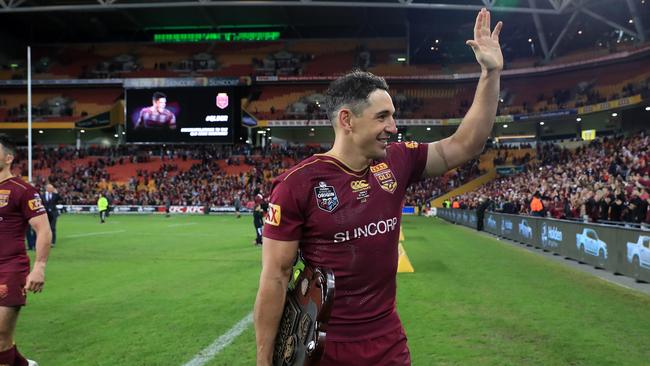 Billy Slater caught Gus’s eye. Photo: Adam Head