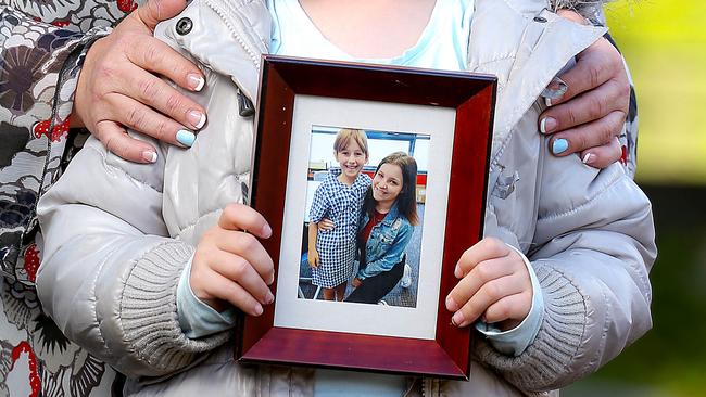 Jacinta Barnett is among the 218 lives lost on Victorian roads so far this year. Her mother Samantha and sister Lucy are devastated by the “avoidable” loss of their loved one. Picture: Ian Currie