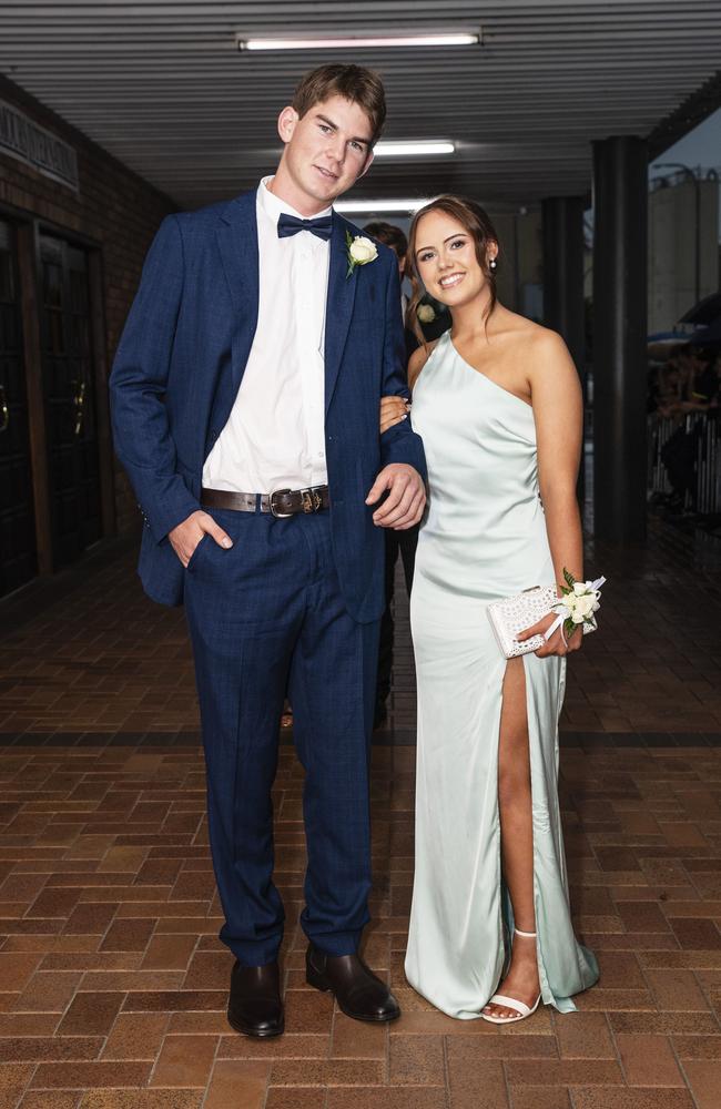 Seb Hepner and partner Charlee Murdoch at Toowoomba Grammar School formal at Rumours International, Wednesday, November 13, 2024. Picture: Kevin Farmer