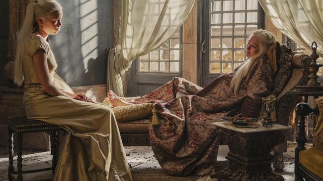Rhaenyra and Aemma. Picture: HBO/Binge/Foxtel