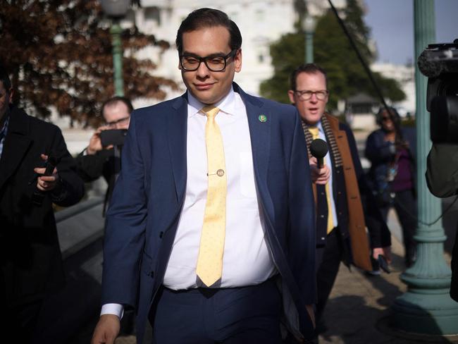 WASHINGTON, DC - JANUARY 12: Rep. George Santos (R-NY) leaves the U.S. Capitol on January 12, 2023 in Washington, DC. The Nassau County party chairman, Joseph G. Cairo Jr. and other New York Republican officials called on Santos to resign as investigations grow into his finances, campaign spending and false statements on the campaign trail. Santos announced in a tweet that he would not resign.   Win McNamee/Getty Images/AFP (Photo by WIN MCNAMEE / GETTY IMAGES NORTH AMERICA / Getty Images via AFP)