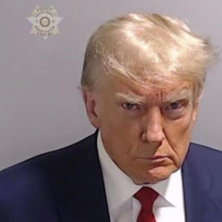 Former US president Donald Trump’s mugshot. Picture: Supplied