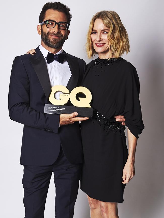 Naomi Watts with Cameron Bloom at the GQ Australia Men of The Year Awards.