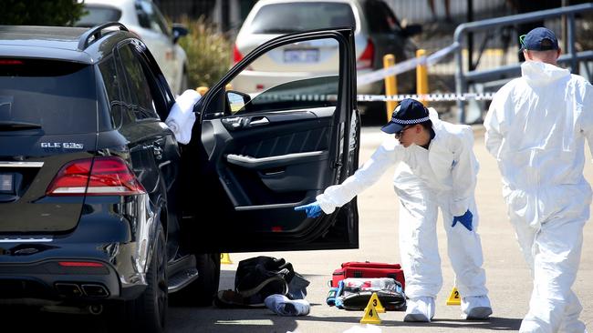 The scene after Hawi was shot dead last week. Picture: Toby Zerna