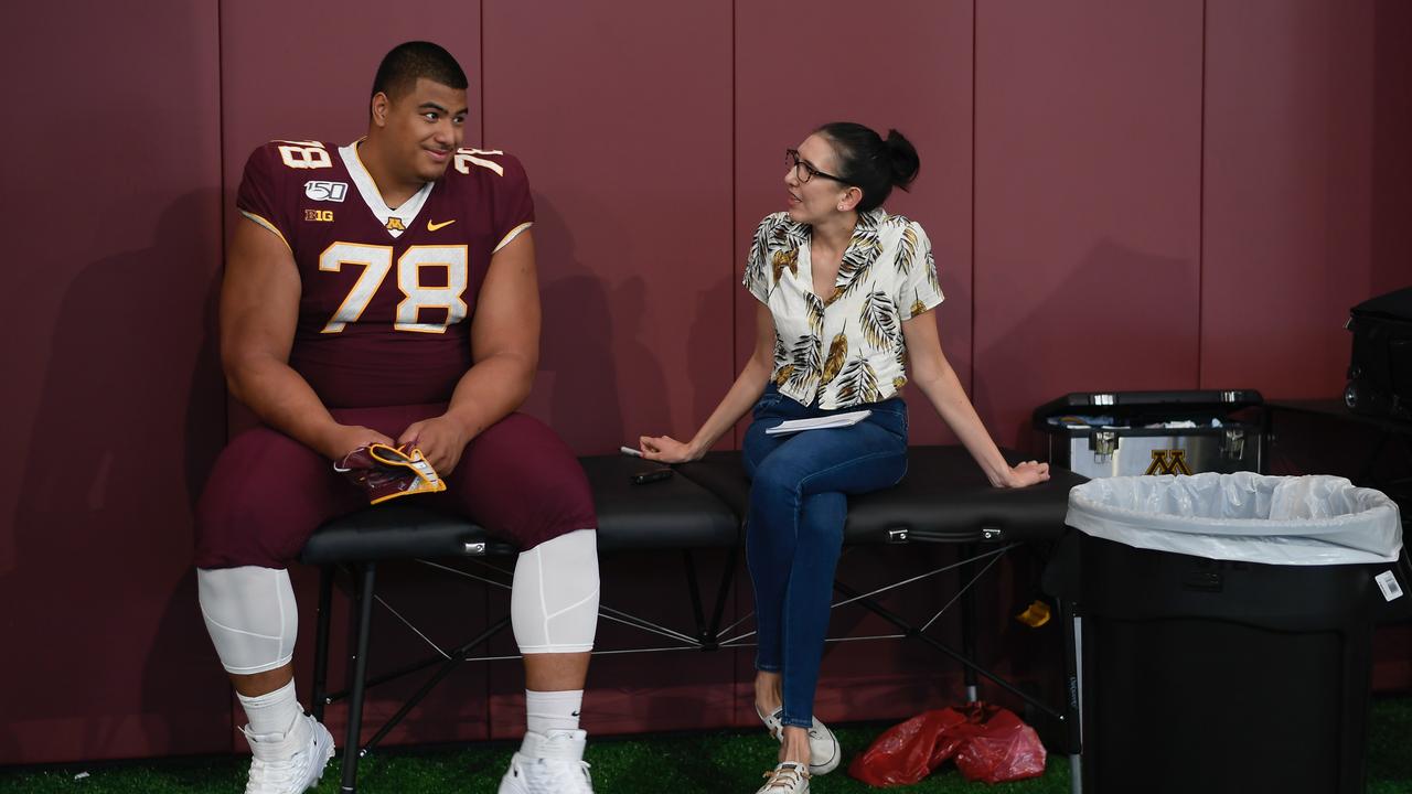 College Football: Daniel Faalele, Minnesota Gophers