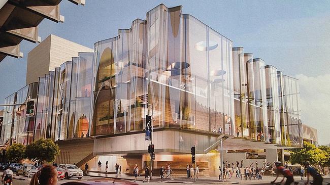 The winning design for the redevelopment of part of the site in South Bank, Brisbane. Picture: Supplied