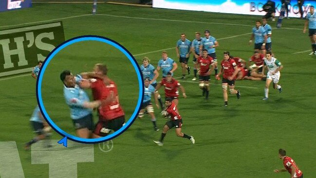 Crusaders prop Joe Moody has been cited for alleged foul play after striking NSW Waratahs centre Kurtley Beale.