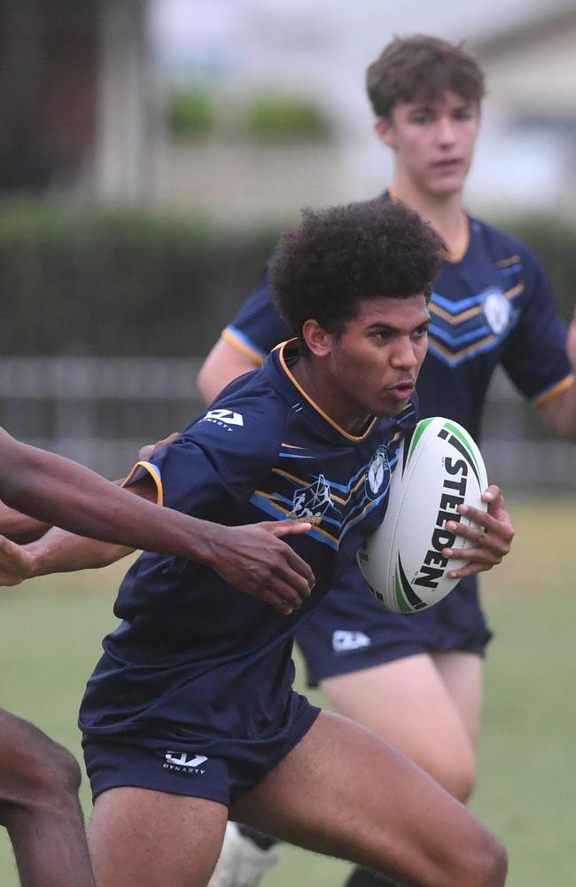 Round 4 of the Townsville Blackhawks Schoolboy Trophy. Ryan Catholic College against Southern Cross Catholic College at Ryan Catholic College. Picture: Evan Morgan