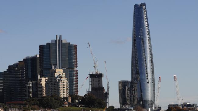 Regulatory uncertainty still surrounds the future of Crown’s Barangaroo casino in Sydney. Picture: Nikki Short