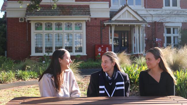 Greta, Maeve and Charlotte Sheldrick have all enjoyed boarding at Caulfield Grammar School