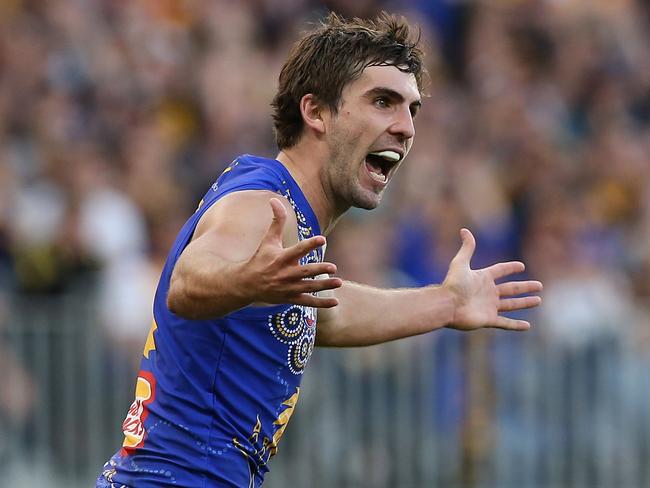 Andrew Gaff was the best player on the ground with 41 disposals and two goals. Picture: Getty Images