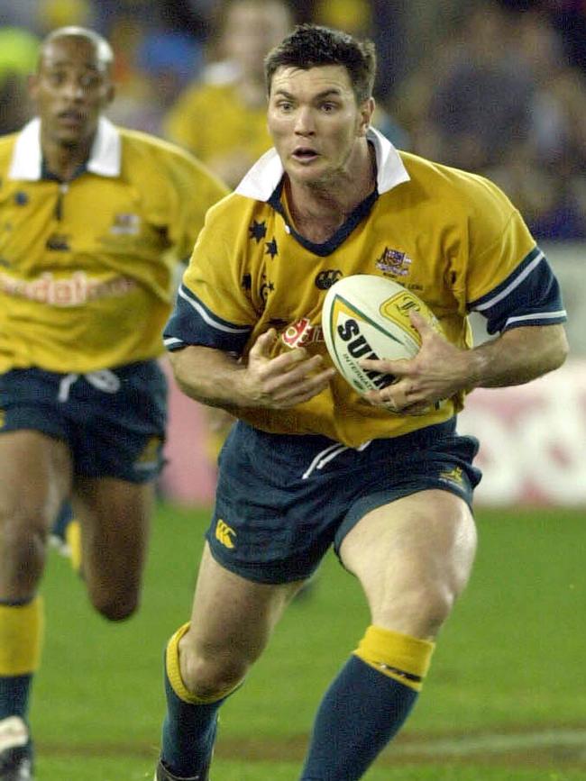 Herbert on the burst in his playing days. Picture: AAP